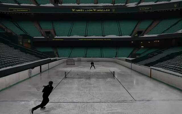 Want waarom zou je schaatsen en tennis niet combineren?