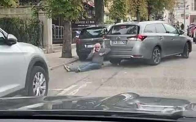 Strijd om een parkeerplaats in Frankrijk