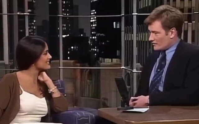 Die keer dat Conan O'Brien probeerde Salma Hayek te versieren