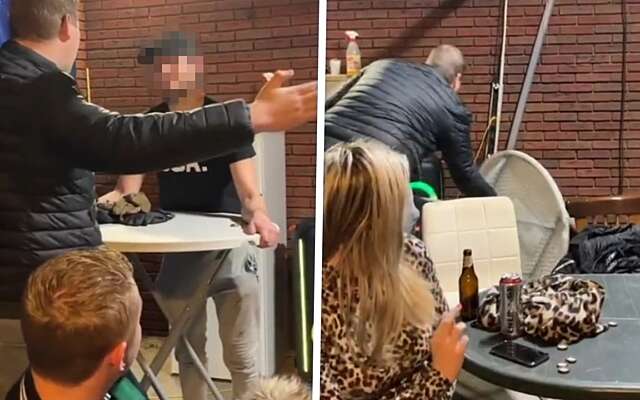 Slapcontest in Nederlandse zuipkeet was van bijzonder korte duur