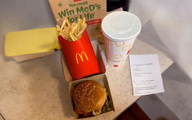 Klant deelt z'n extreme rekening voor een eenvoudige maaltijd bij McDonald's