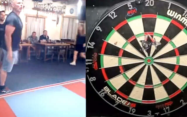 Amateur gooit een heerlijke 9-darter in de plaatselijke kroeg