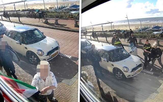 Ondertussen in Scheveningen: Buurvrouw trekt Palestijnse vlag van muur en vrouw wordt belaagd