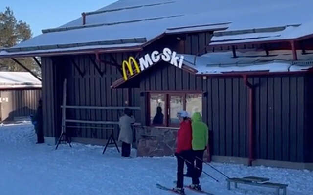 De enige McDonald's "ski-through" ter wereld vind je hier