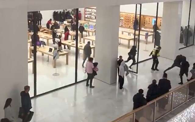 Bende gemaskerde jongeren (14 tot 18 jaar) plundert de Apple Store op klaarlichte dag