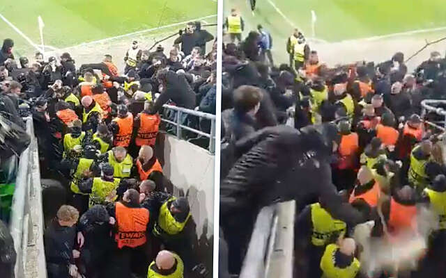 Hooligans van Ferencváros vermomden zich als stewards om AZ-fans aan te vallen