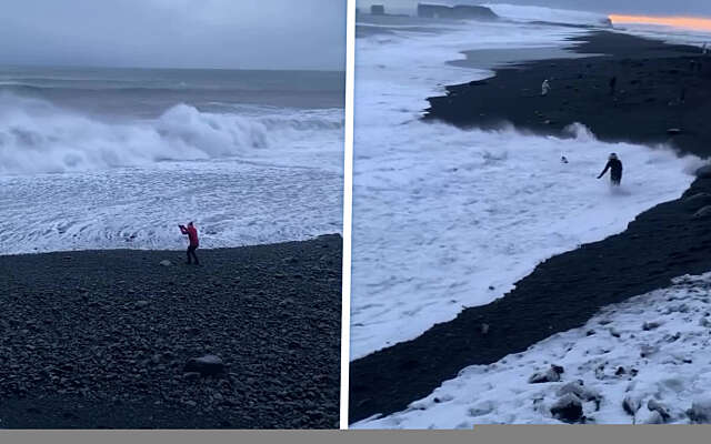 Het perfecte plaatje van het zwarte zandstrand van Reynisfjara schieten is nog best lastig