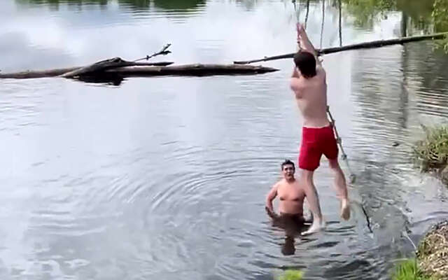 Niets schreeuwt meer zomer dan een 'rope swing'