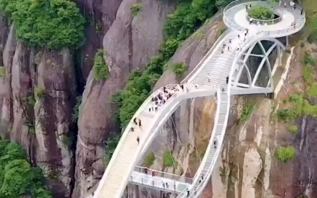 Chinese brug voor de echte adrenalineliefhebbers