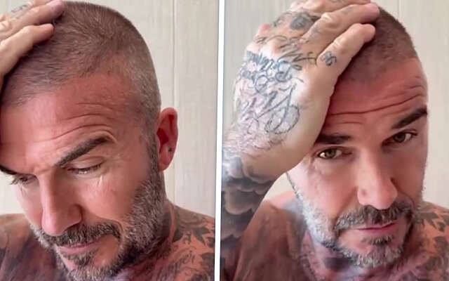 Beckham speelt thuiskappertje en eindigt met een tondeuse-tragedie