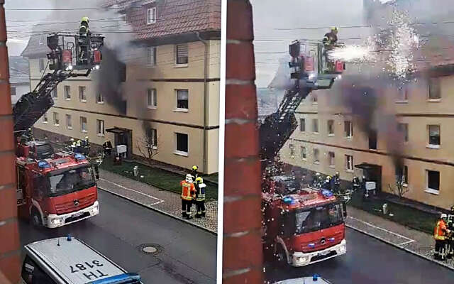 Duitse brandweer ziet elektriciteitskabels niet en frituren zichzelf bijna