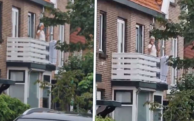 Respect! IJmuidenaar beëindigt midden-oostenconflict met solo balkonconcert