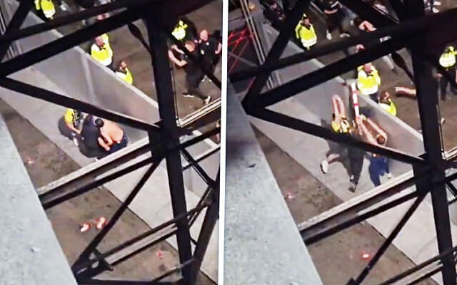 Feyenoord-fan zwaargewond na debiele aanval met metalen paal
