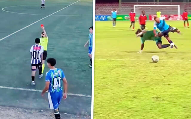 Compilatie van de meest bizarre en lompste rode kaarten in voetbal