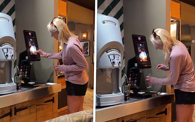 Niet zo snuggere tante Bep weet niet helemaal hoe koffieautomaat werkt
