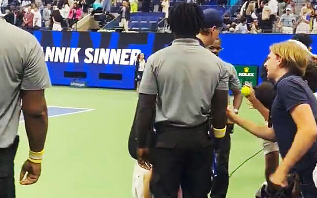 Schaamteloze actie van fan na wedstrijd Jannik Sinner op de US Open