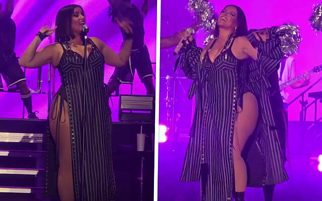 Publiek in Hamburg compleet van slag door Nelly Furtado's splitjurk