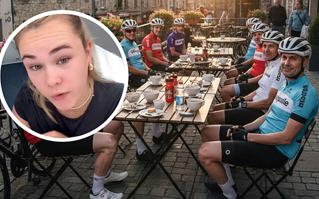 Sophia heeft een bloedhekel aan grote groepen wielrenners in de horeca