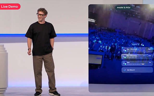 Pijnlijk: Mark Zuckerberg blundert met AI-bril tijdens demo op Connect 2025