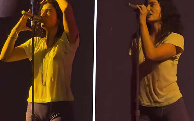 Lorde houdt weinig geheim dankzij haar opvallende podiumoutfit