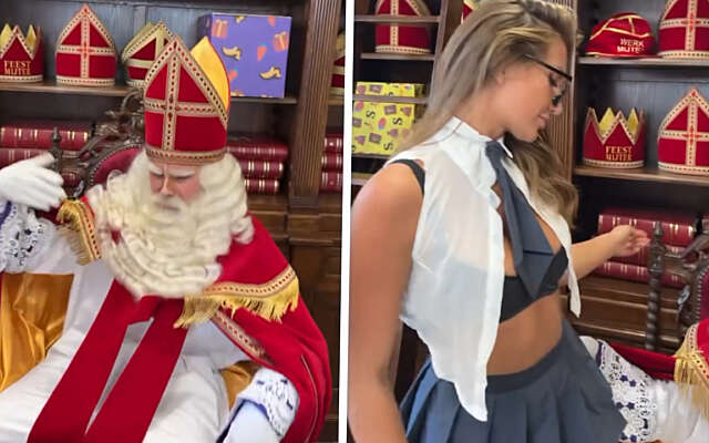 Stoute Sint doet ook een Jorikje: “Pappie heeft een slippertje gemaakt”