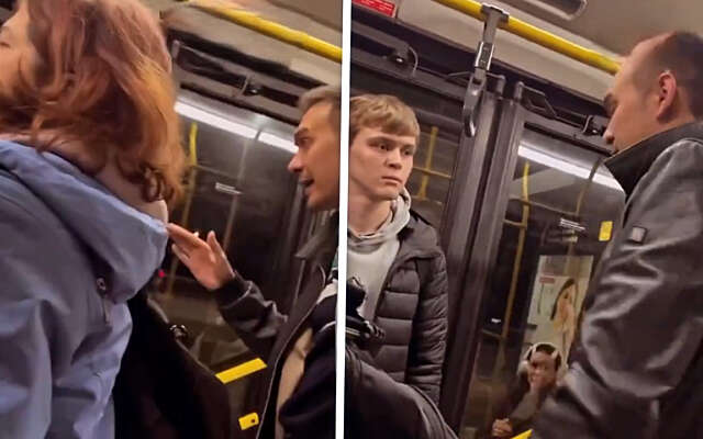 Jongen mept onverwachts van zich af als hij wordt geïntimideerd in een bus