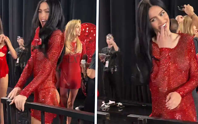 Amelia Gray laat backstage bij Victoria’s Secret veel van zichzelf zien