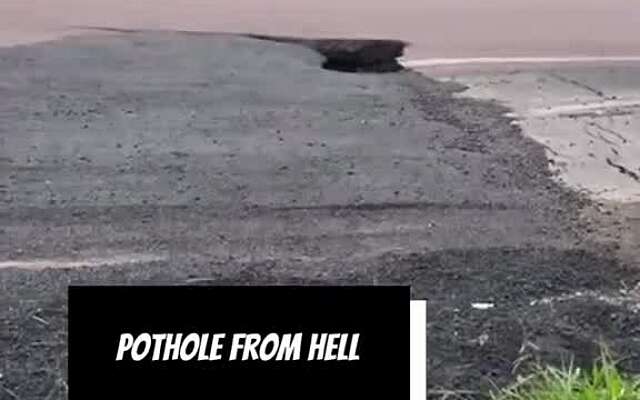 En weer een slachtoffer van de pothole from hell