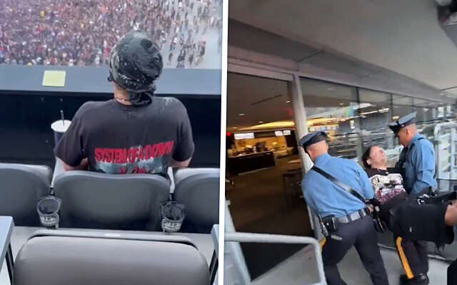 Man betrapt op fappen tijdens Korn-concert, bezoeker deelt klap uit