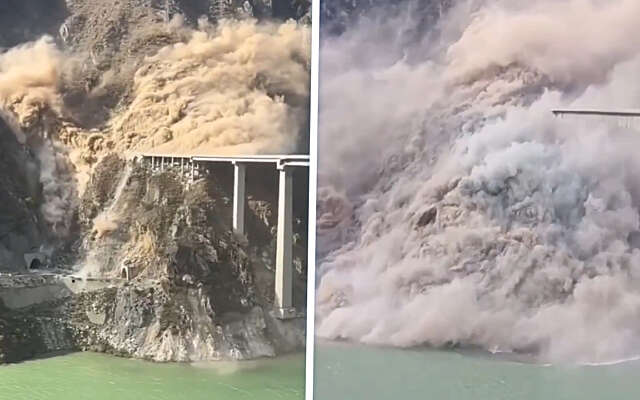 Chinese brug van 758 meter stort paar maanden na opening in elkaar