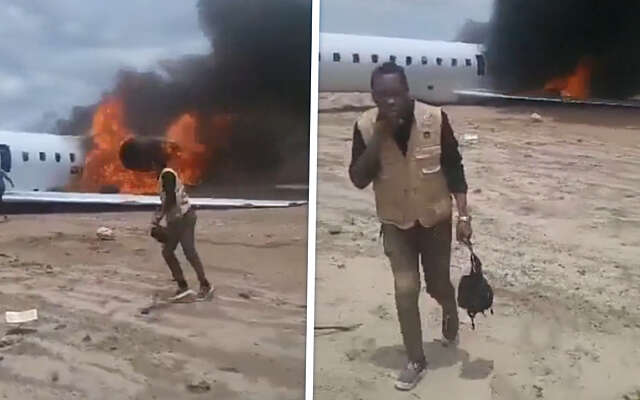 Regeringsvliegtuig vliegt in brand bij landing Kolwezi, iedereen ontsnapt