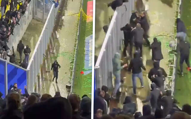 Wedstrijd Cambuur - ADO 50 minuten stilgelegd na vuurwerk en vechtpartij